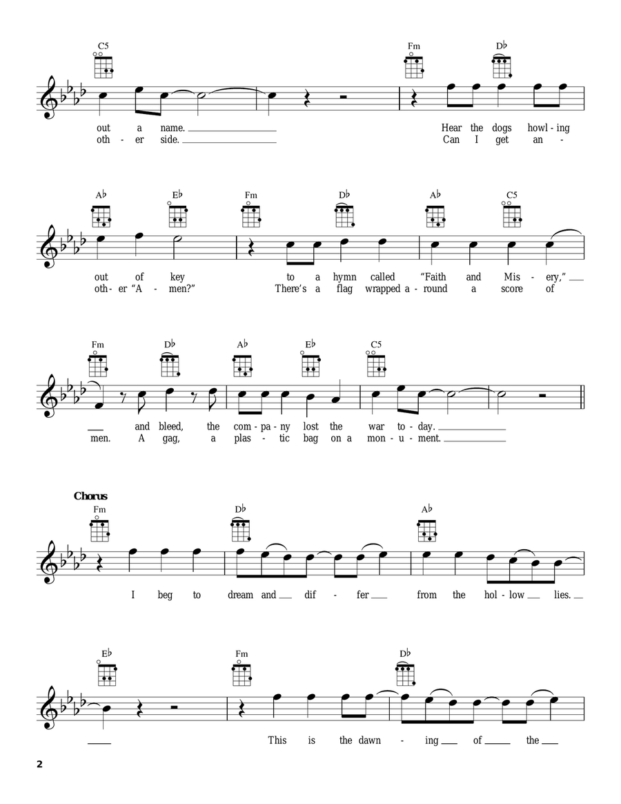 Holiday Holiday Ukulele scores gallery preview page 2
