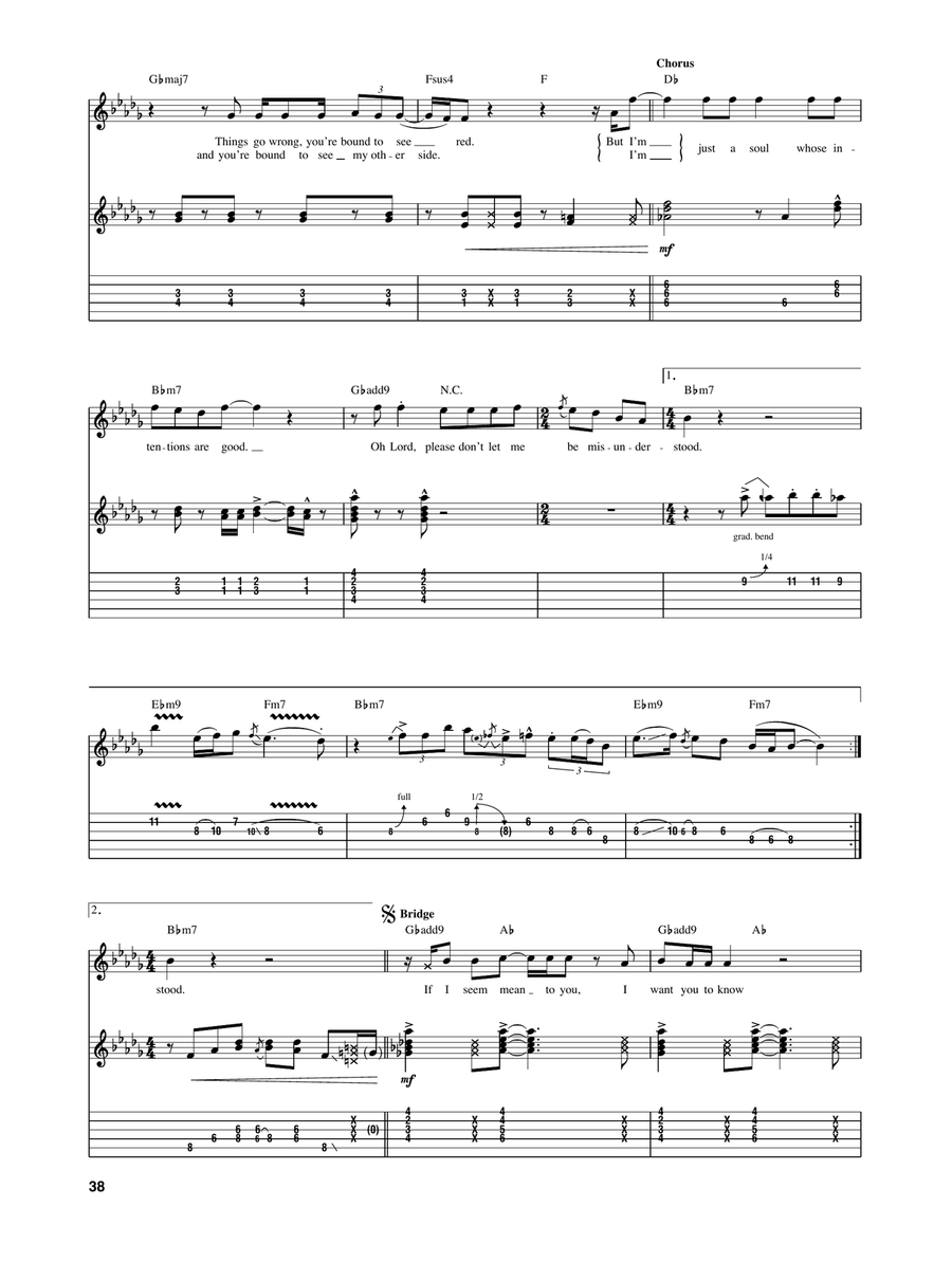 Don't Let Me Be Misunderstood Electric Guitar scores gallery preview page 2