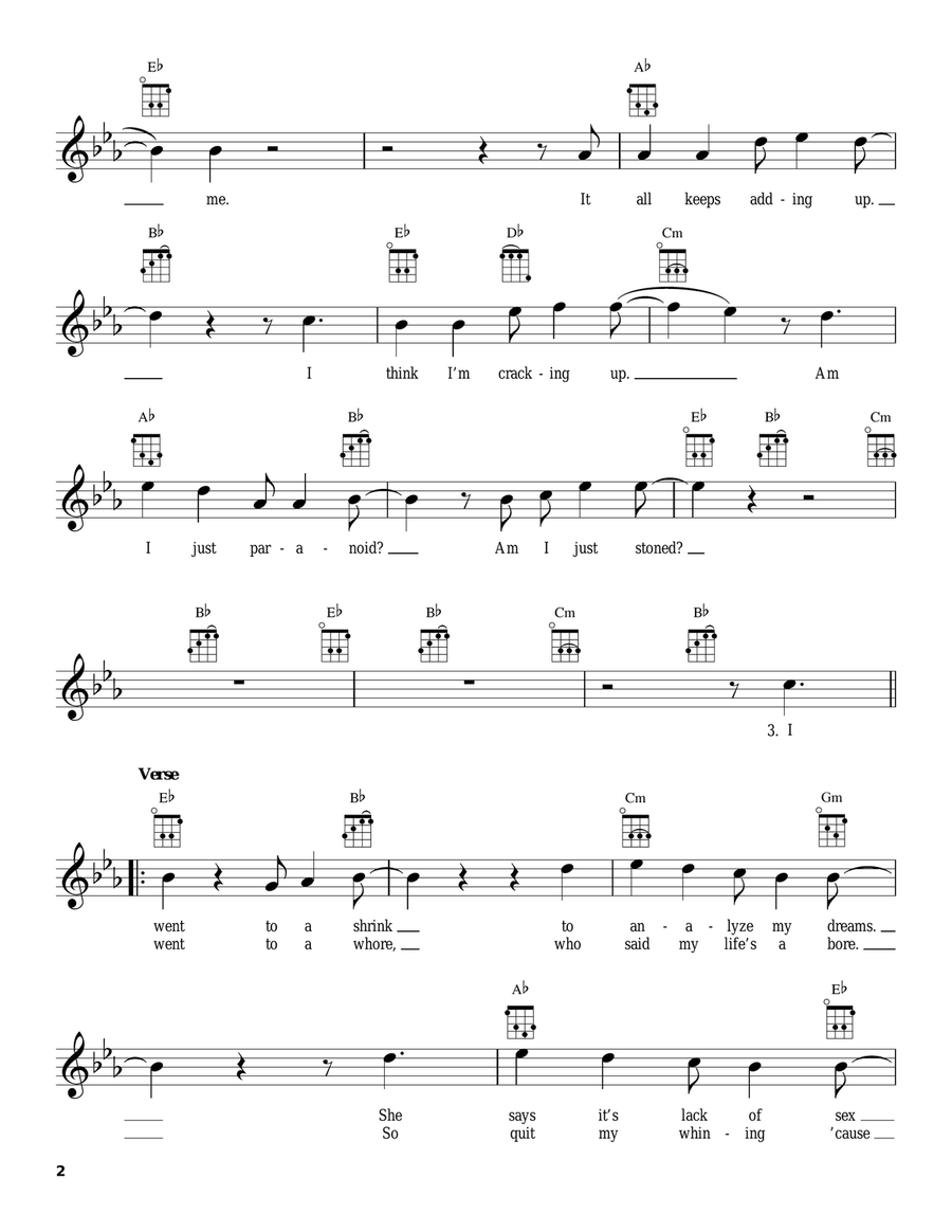 Basket Case Basket Case Ukulele scores gallery preview page 2