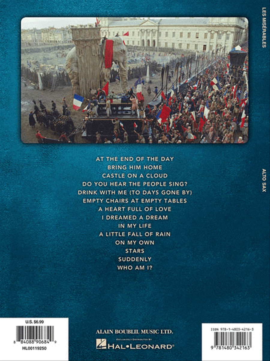 Les Miserables - Instrumental Solos from the Movie Alto Saxophone scores gallery preview page 2