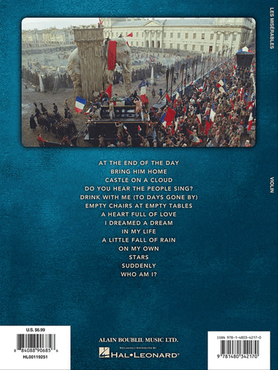 Les Misérables – Instrumental Solos from the Movie Violin Solo scores gallery preview page 2