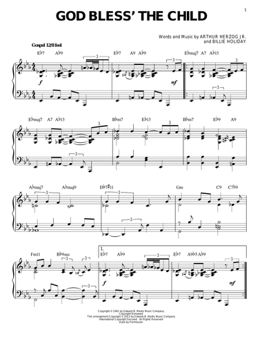 God Bless' The Child [Jazz version] (arr. Brent Edstrom)