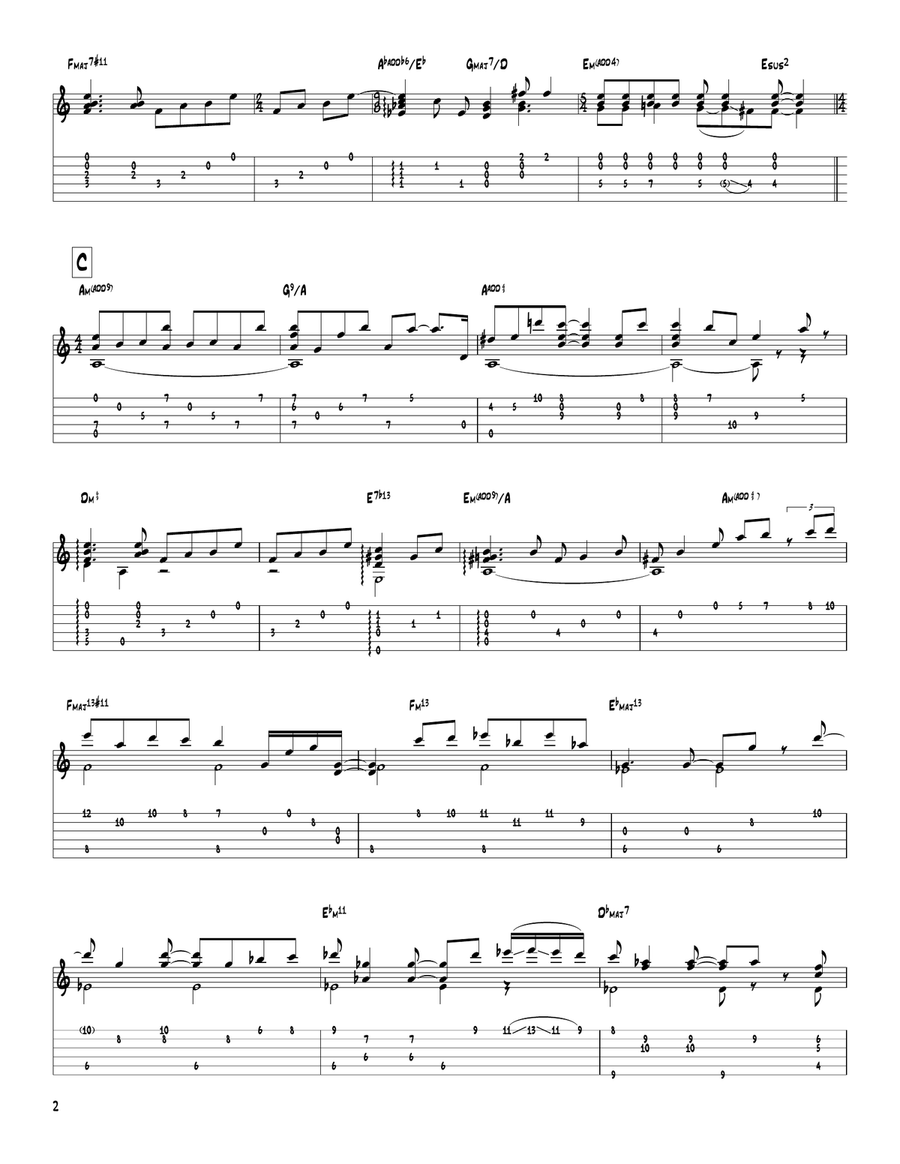 Slow Hot Wind (Lujon) Slow Hot Wind (Lujon) Acoustic Guitar scores gallery preview page 2