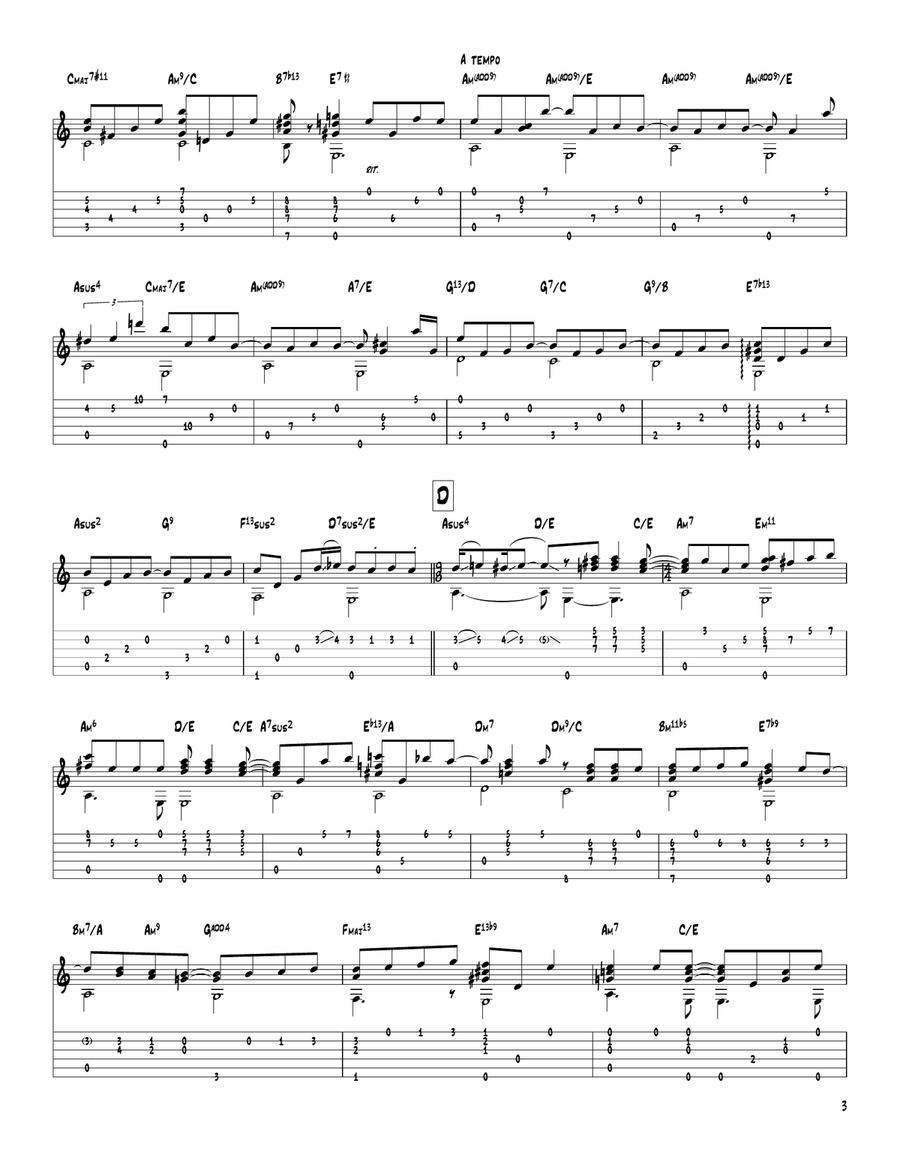 Slow Hot Wind (Lujon) Slow Hot Wind (Lujon) Acoustic Guitar scores gallery preview page 3