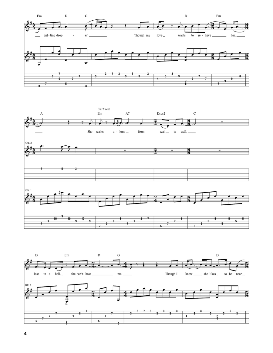 Sad Lisa Sad Lisa Acoustic Guitar scores gallery preview page 4