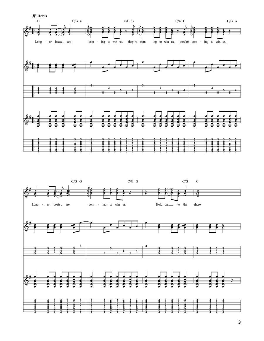 Longer Boats Longer Boats Acoustic Guitar scores gallery preview page 3