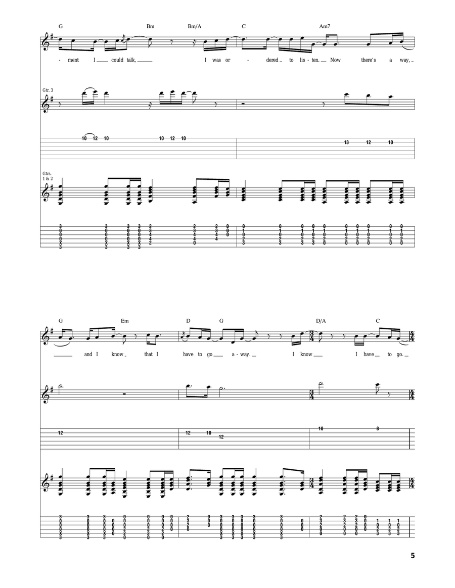 Father And Son Father And Son Acoustic Guitar scores gallery preview page 5