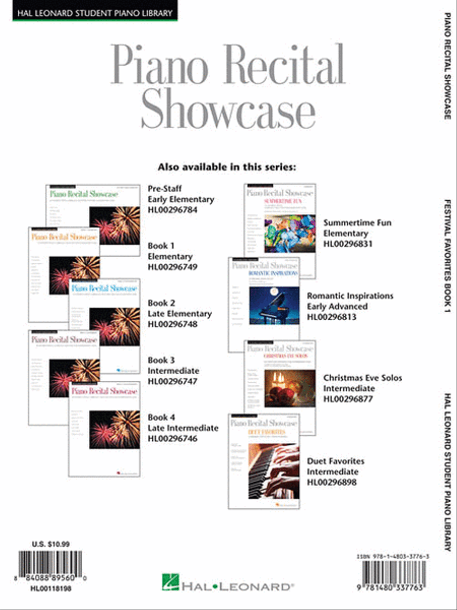 Piano Recital Showcase - Festival Favorites, Book 1 Piano Method scores gallery preview page 2