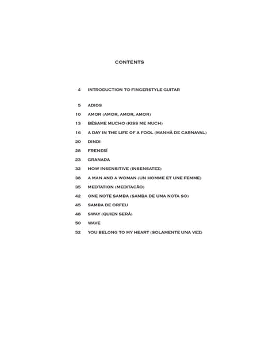 Fingerpicking Latin Favorites Electric Guitar scores gallery preview page 2