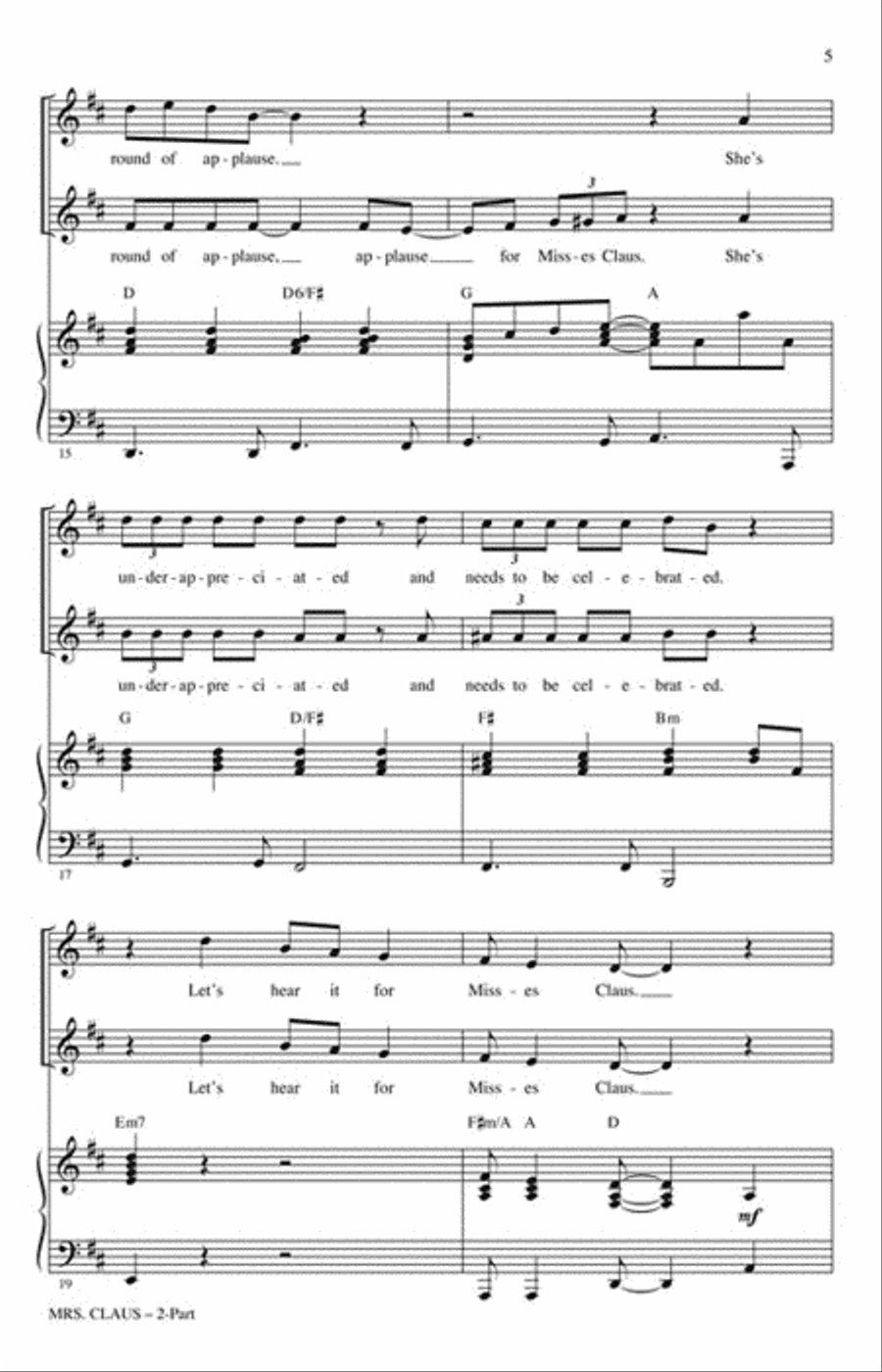 Mrs. Claus Choir scores gallery preview page 3