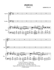 Pepeye (The Duck) SATB + Piano