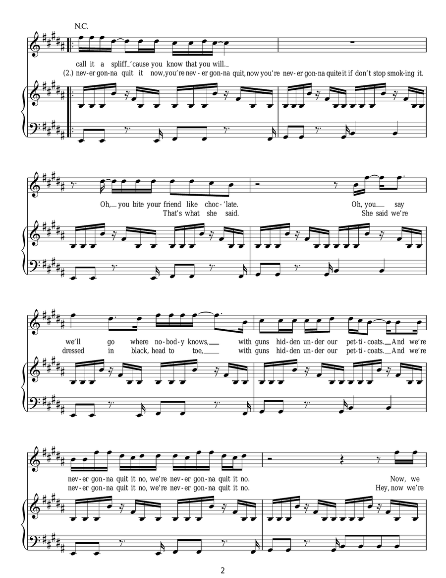 Chocolate Chocolate Acoustic Guitar scores gallery preview page 2