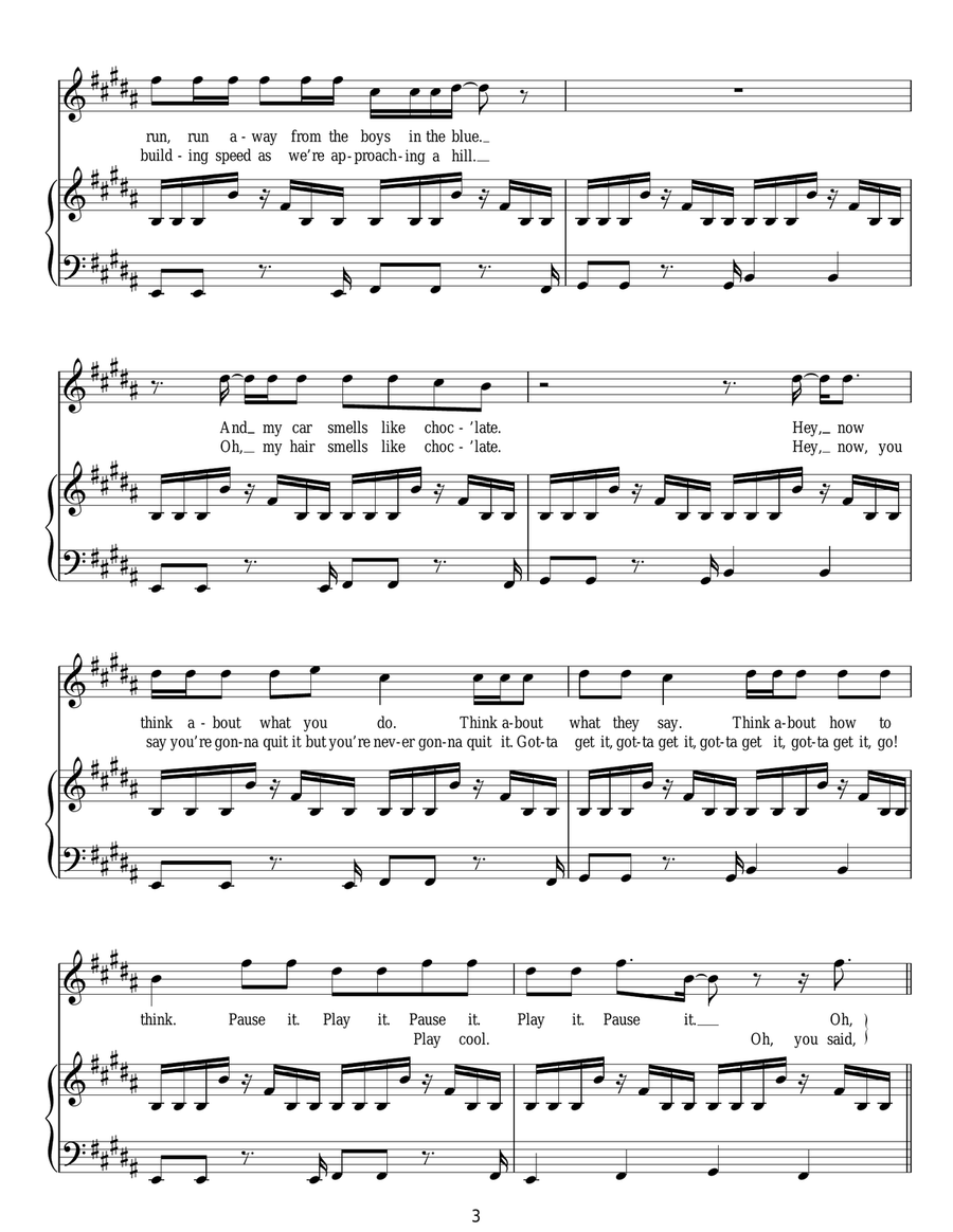Chocolate Chocolate Acoustic Guitar scores gallery preview page 3