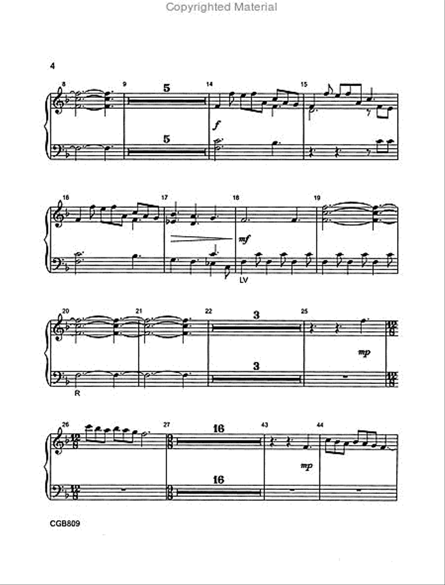 The Holly and the Ivy (Handbell Part) Unison Choir scores gallery preview page 3