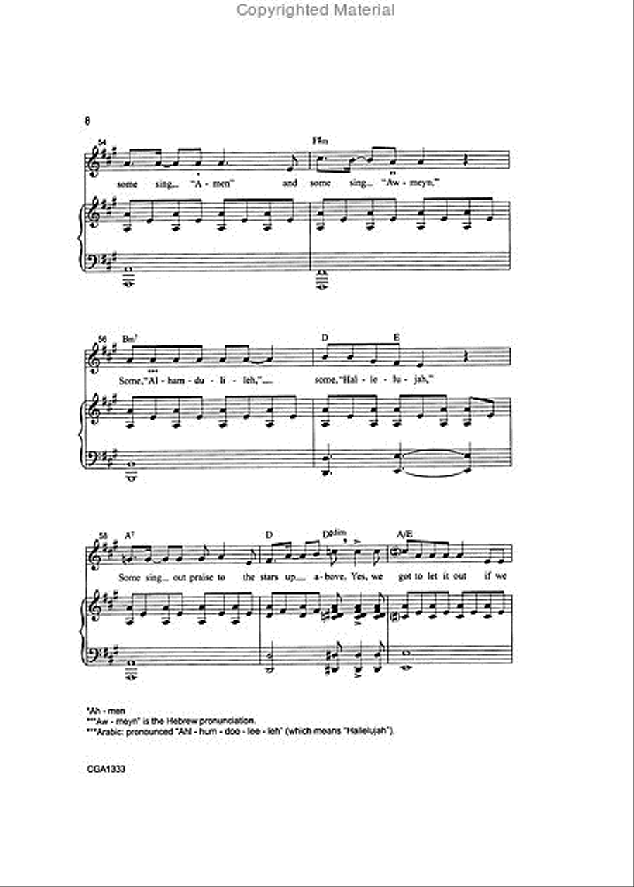 Say Amen, Somebody (SATB) 4-Part scores gallery preview page 4