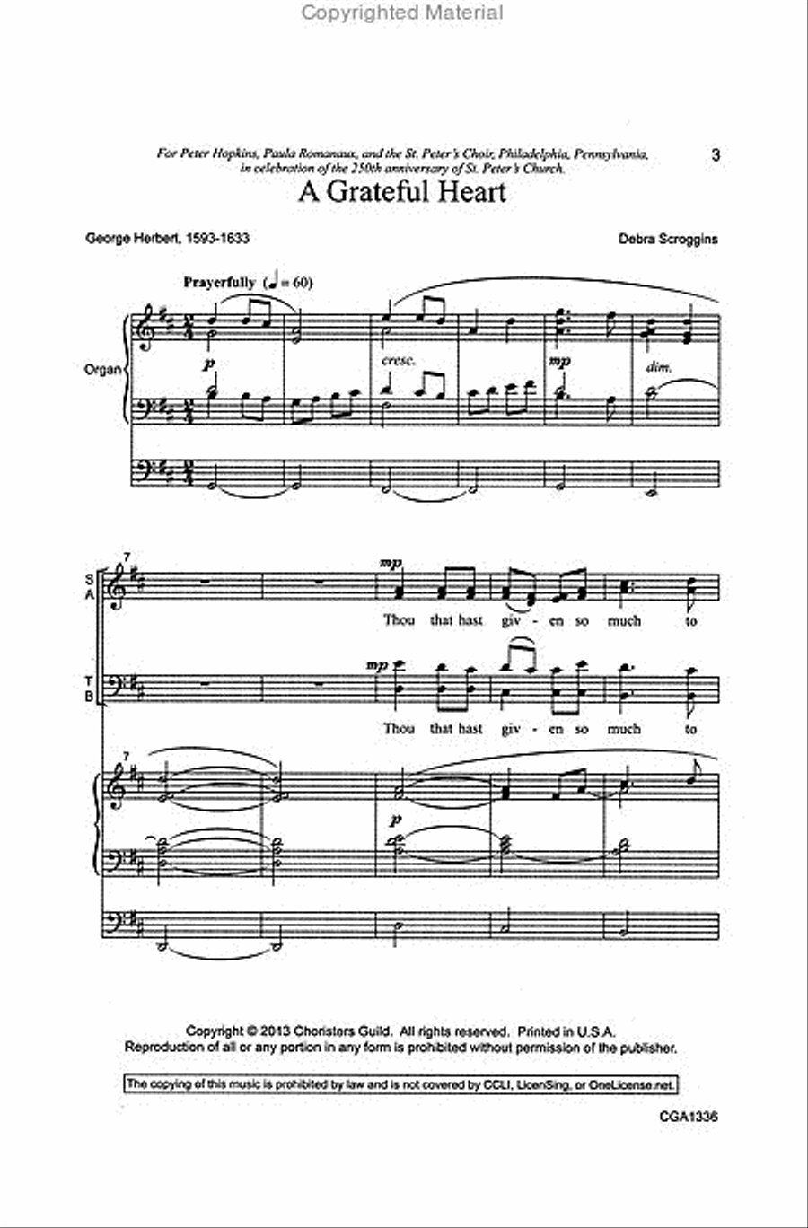 A Grateful Heart 4-Part scores gallery preview page 2