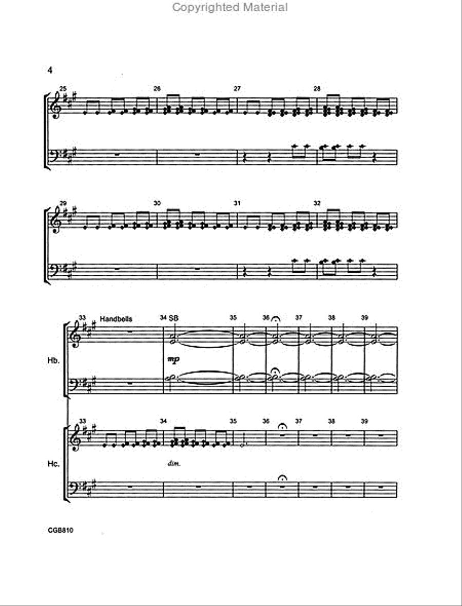 Praise to the Lord (Handbell Part) 3-Octaves scores gallery preview page 4