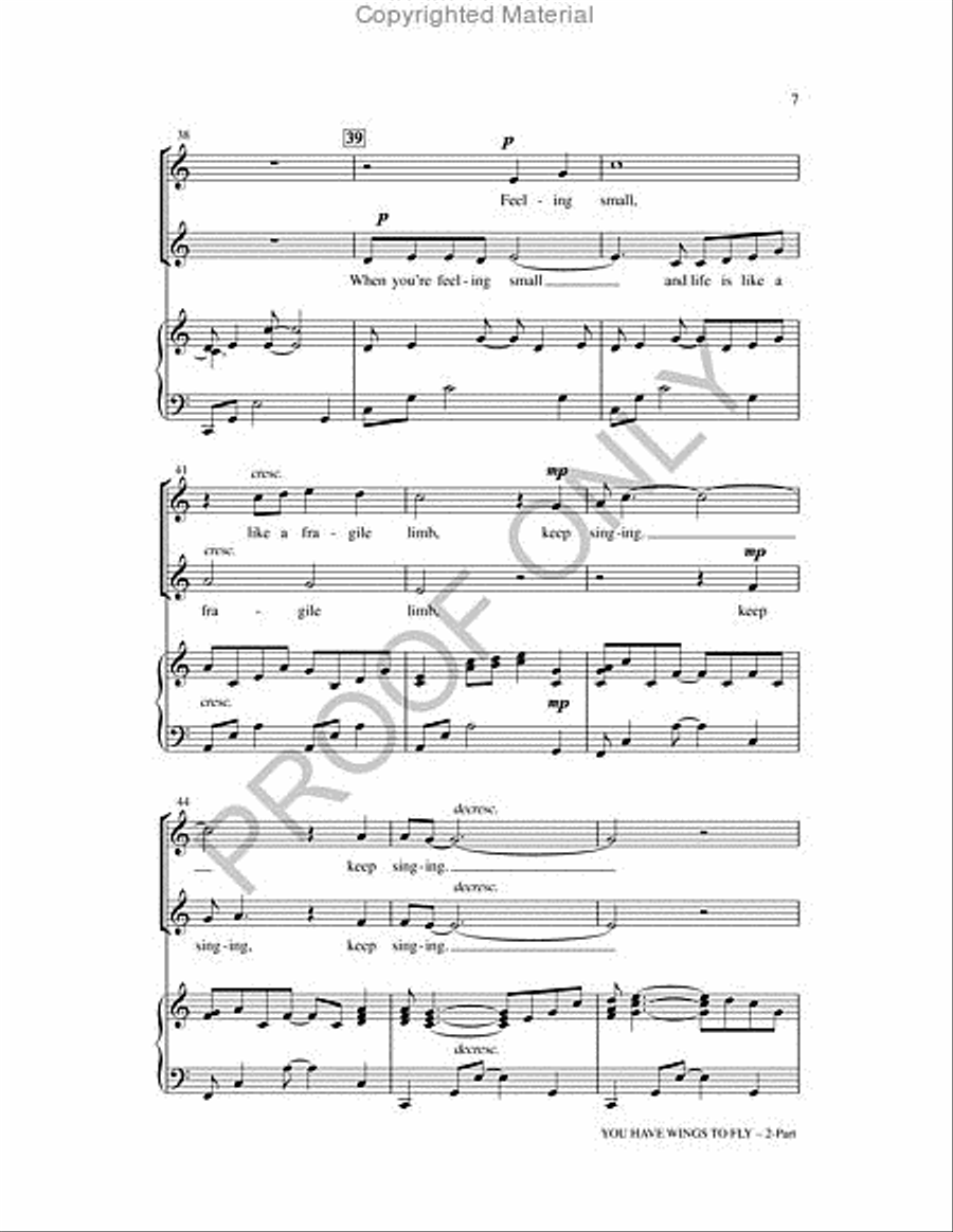 You Have Wings To Fly You Have Wings To Fly SSA scores gallery preview page 6