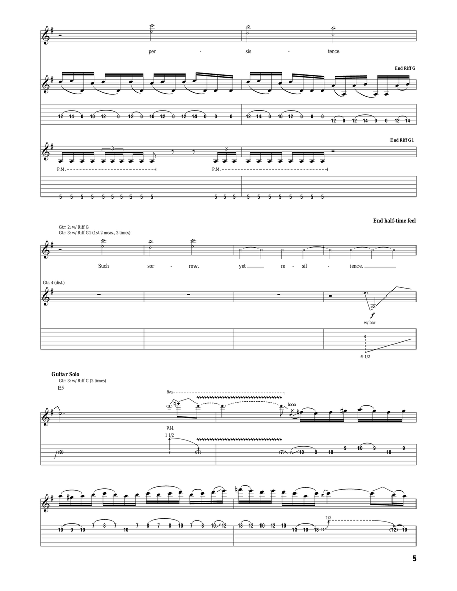 Resilience Resilience Acoustic Guitar scores gallery preview page 5