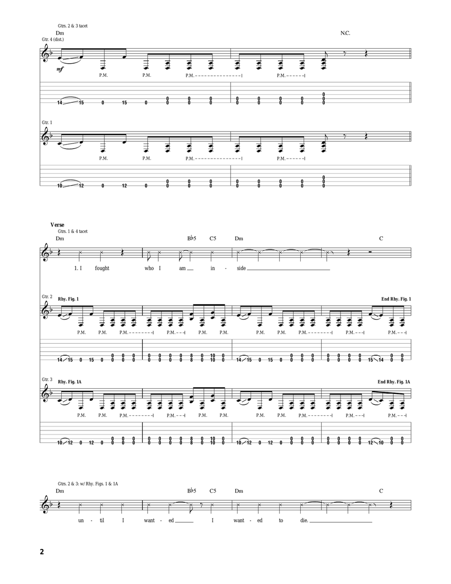 No Lungs To Breathe No Lungs To Breathe Acoustic Guitar scores gallery preview page 2