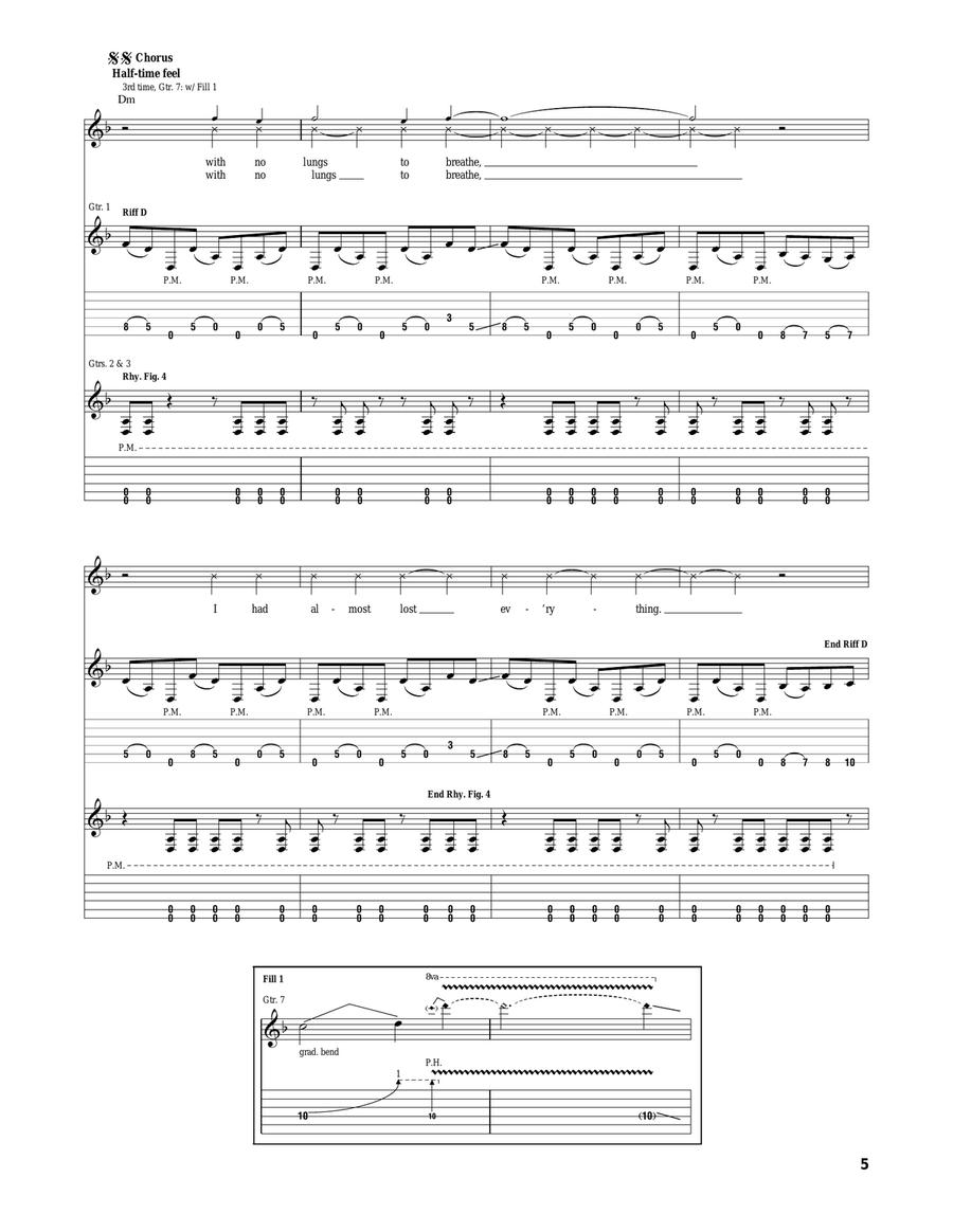 No Lungs To Breathe No Lungs To Breathe Acoustic Guitar scores gallery preview page 5