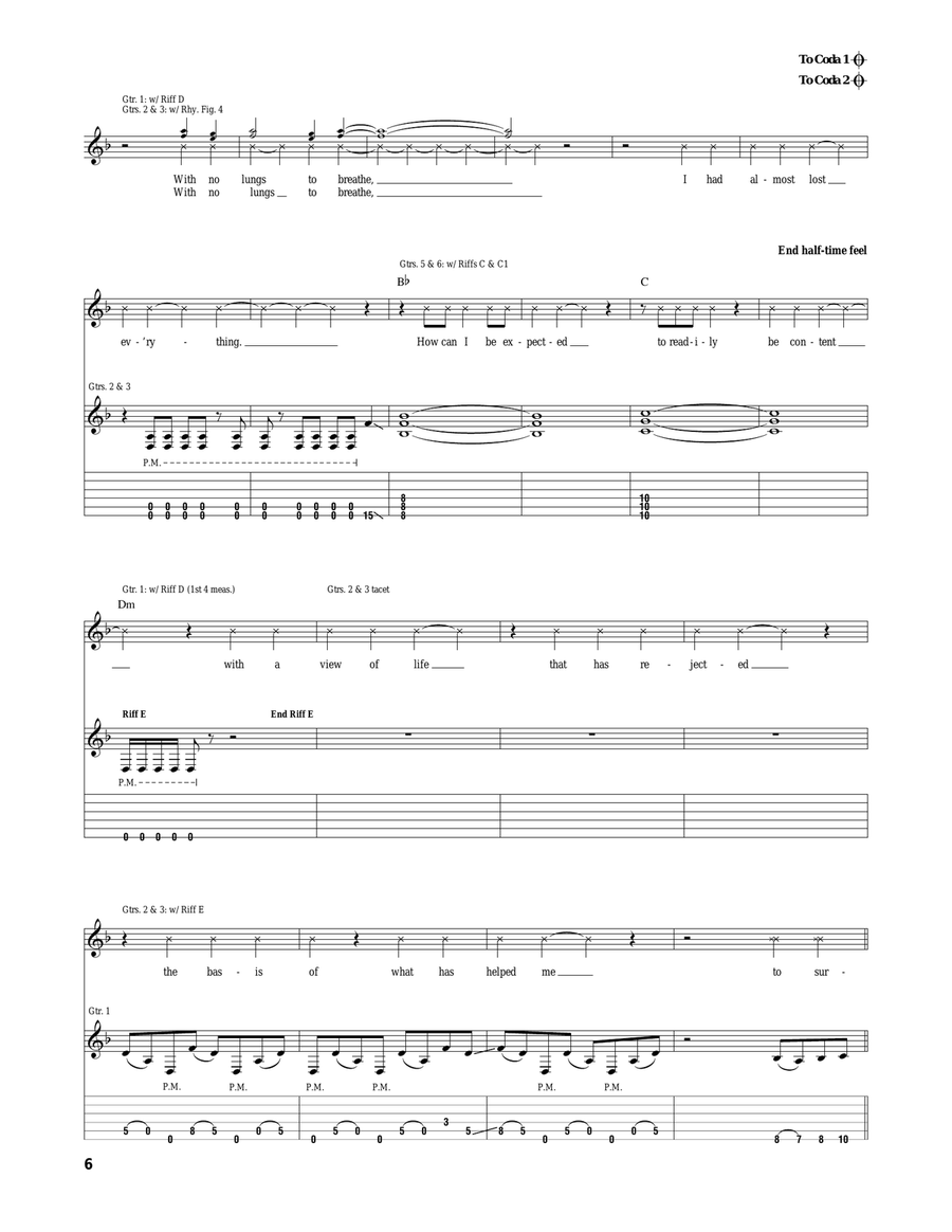 No Lungs To Breathe No Lungs To Breathe Acoustic Guitar scores gallery preview page 6