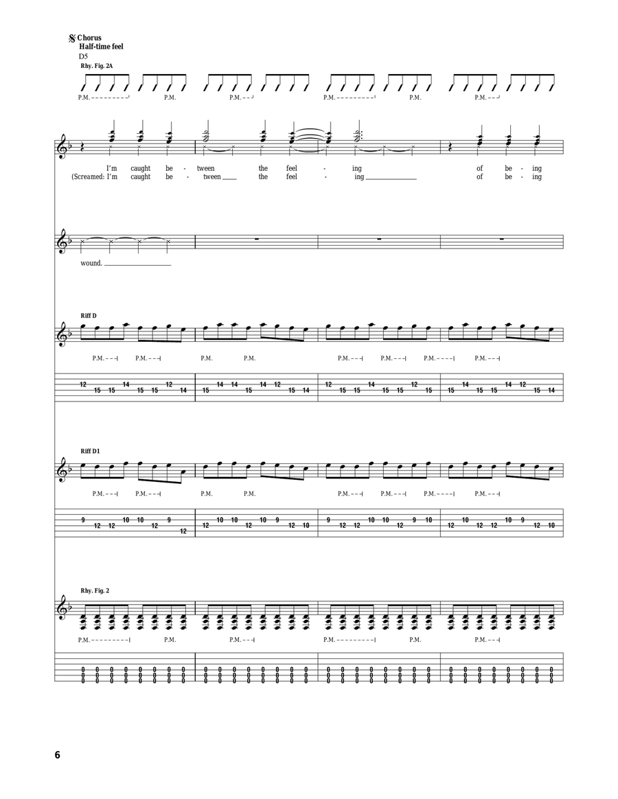 Cauterize Cauterize Acoustic Guitar scores gallery preview page 6