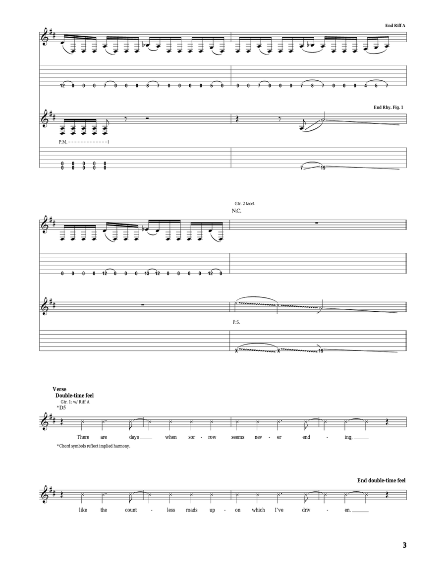 Wasted Words Wasted Words Acoustic Guitar scores gallery preview page 3