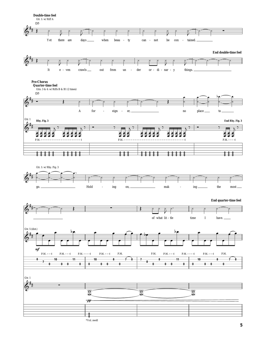 Wasted Words Wasted Words Acoustic Guitar scores gallery preview page 5