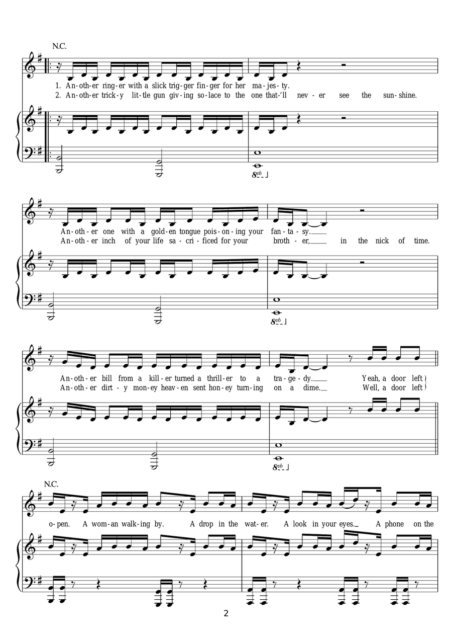 Another Way To Die (from James Bond: Quantum Of Solace) Guitar scores gallery preview page 2