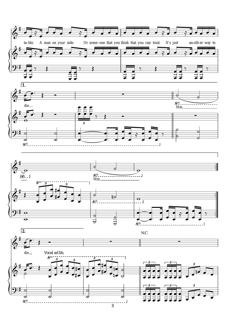 Another Way To Die (from James Bond: Quantum Of Solace) Guitar scores gallery preview page 3
