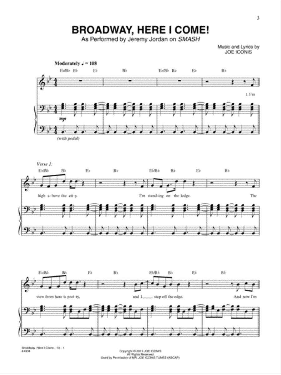 Broadway, Here I Come! Piano, Vocal, Guitar scores gallery preview page 2