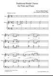 Traditional Bridal Chorus for Flute & Piano mini preview