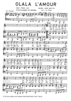 Olala L'amour Piano, Vocal scores gallery preview page 3