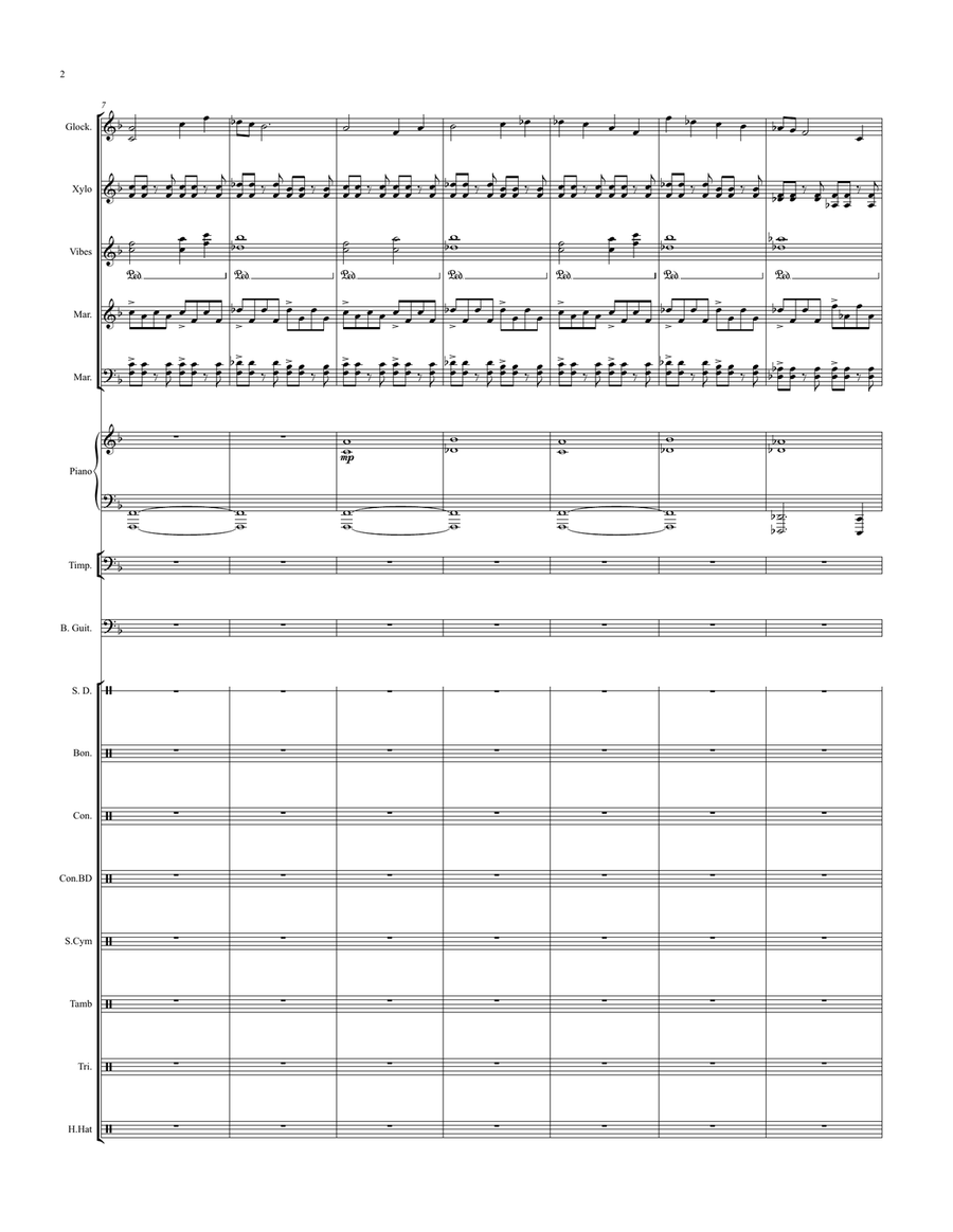 Andromeda - for Percussion Ensemble Percussion Ensemble scores gallery preview page 3