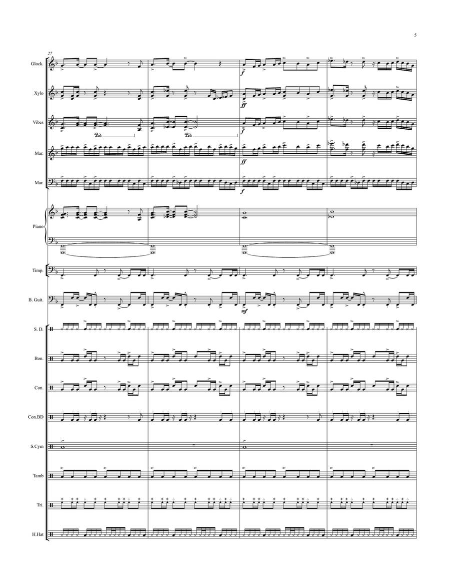 Andromeda - for Percussion Ensemble Percussion Ensemble scores gallery preview page 6