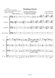 Wedding March for Trombone Quartet