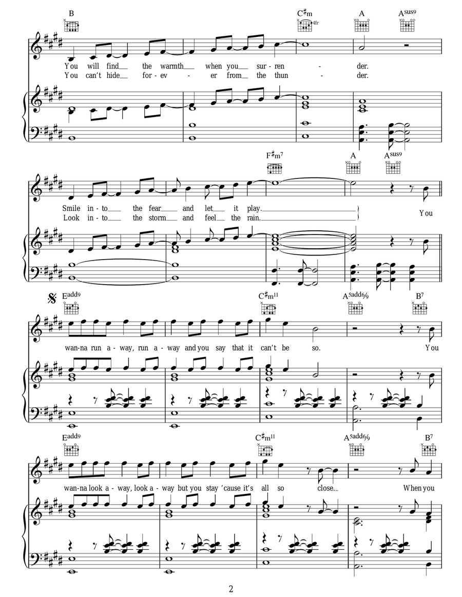 Brave Brave Acoustic Guitar scores gallery preview page 2