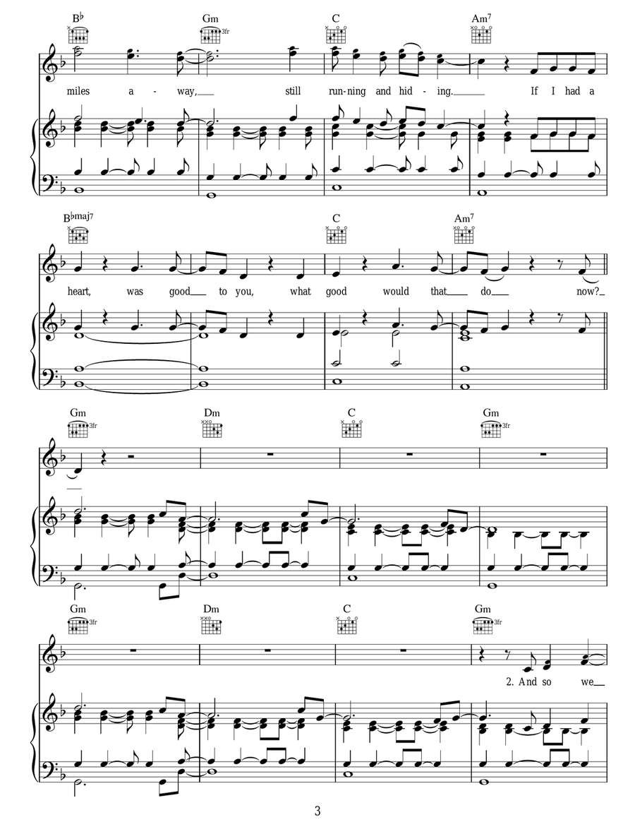 If I Had A Heart Acoustic Guitar scores gallery preview page 3