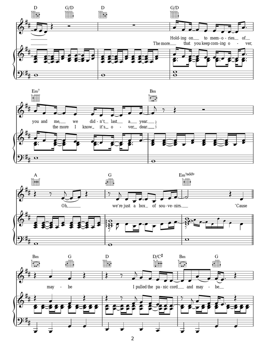 Panic Cord Panic Cord Acoustic Guitar scores gallery preview page 2