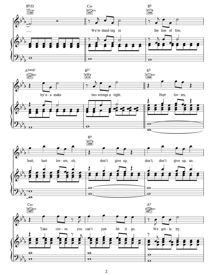 Hurt Lovers Hurt Lovers Acoustic Guitar scores gallery preview page 2