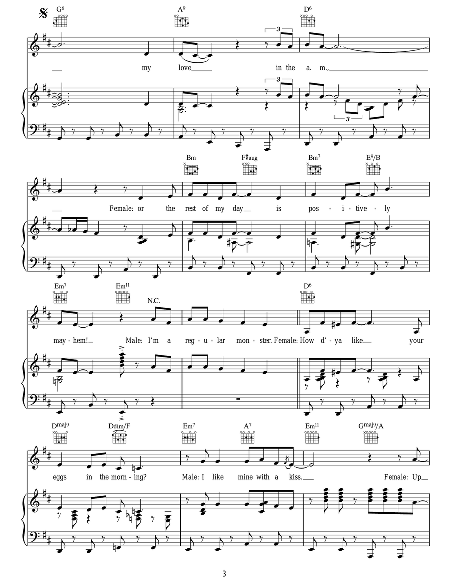 How D'ya Like Your Eggs In The Morning? Guitar scores gallery preview page 3