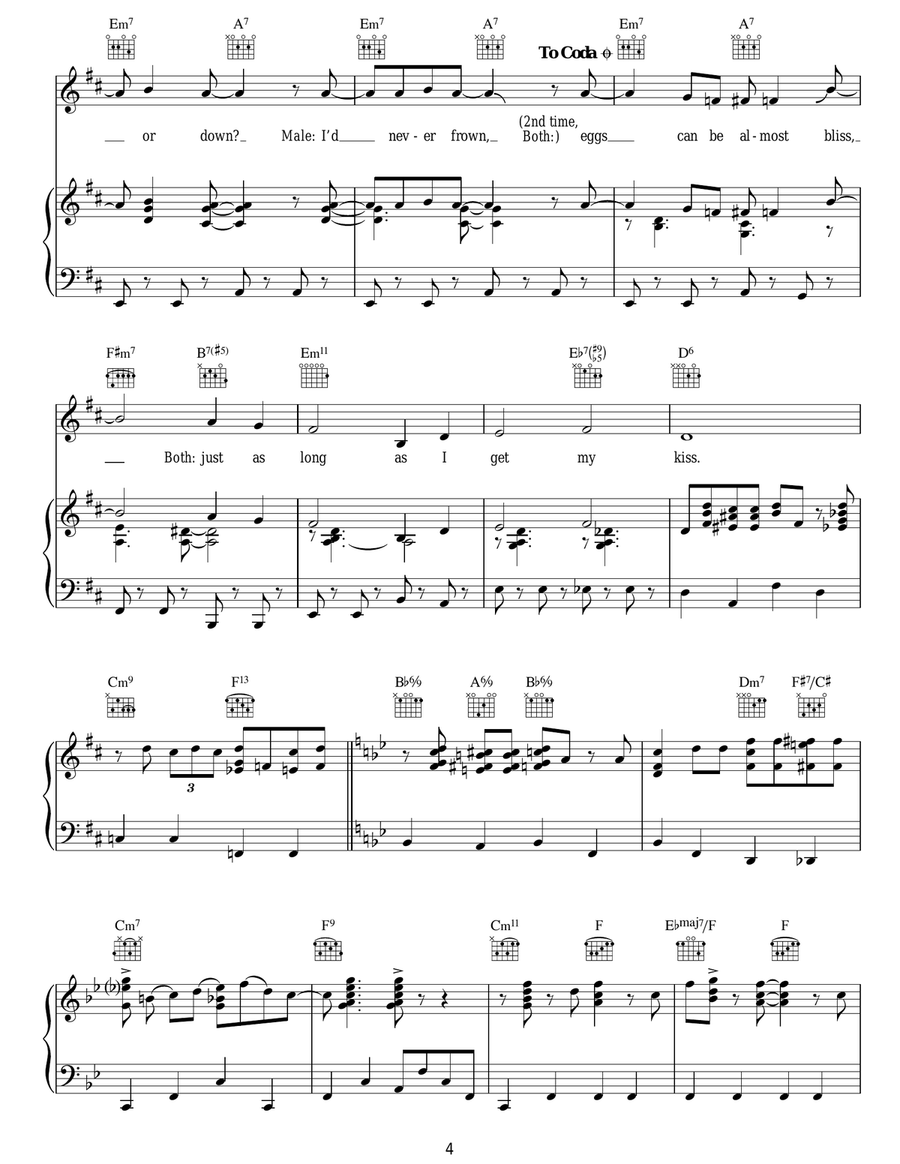 How D'ya Like Your Eggs In The Morning? Guitar scores gallery preview page 4