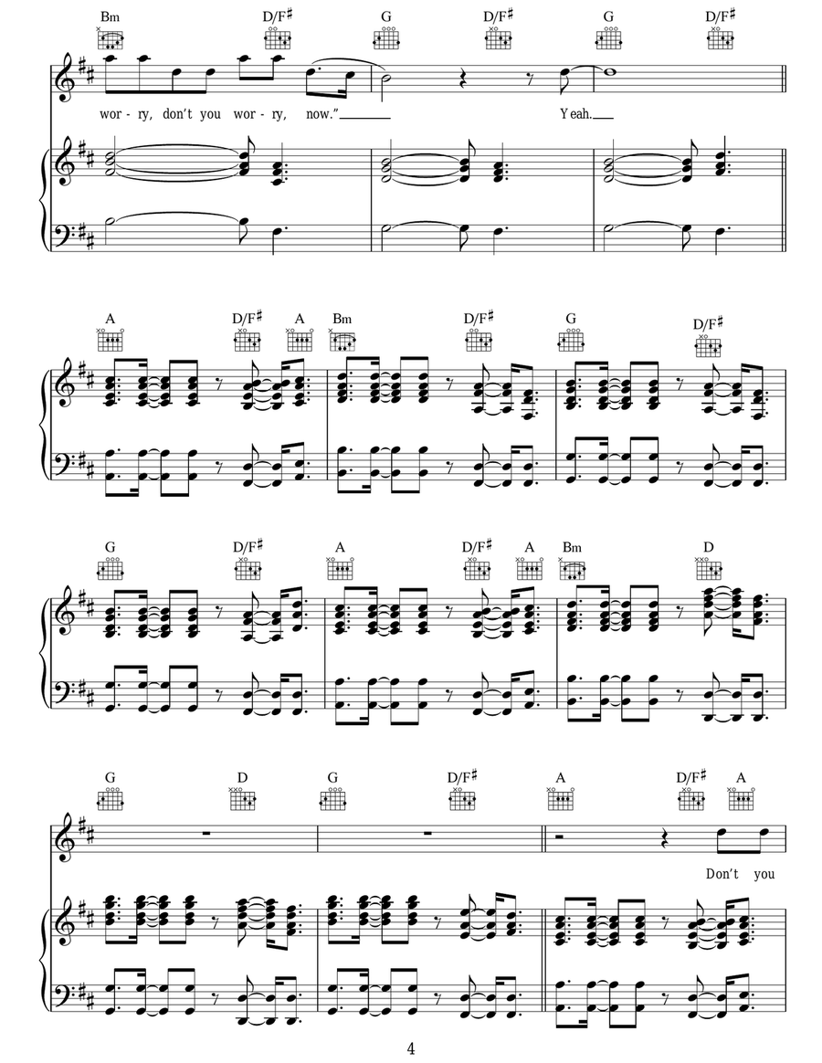 Don't You Worry Child Don't You Worry Child Acoustic Guitar scores gallery preview page 4