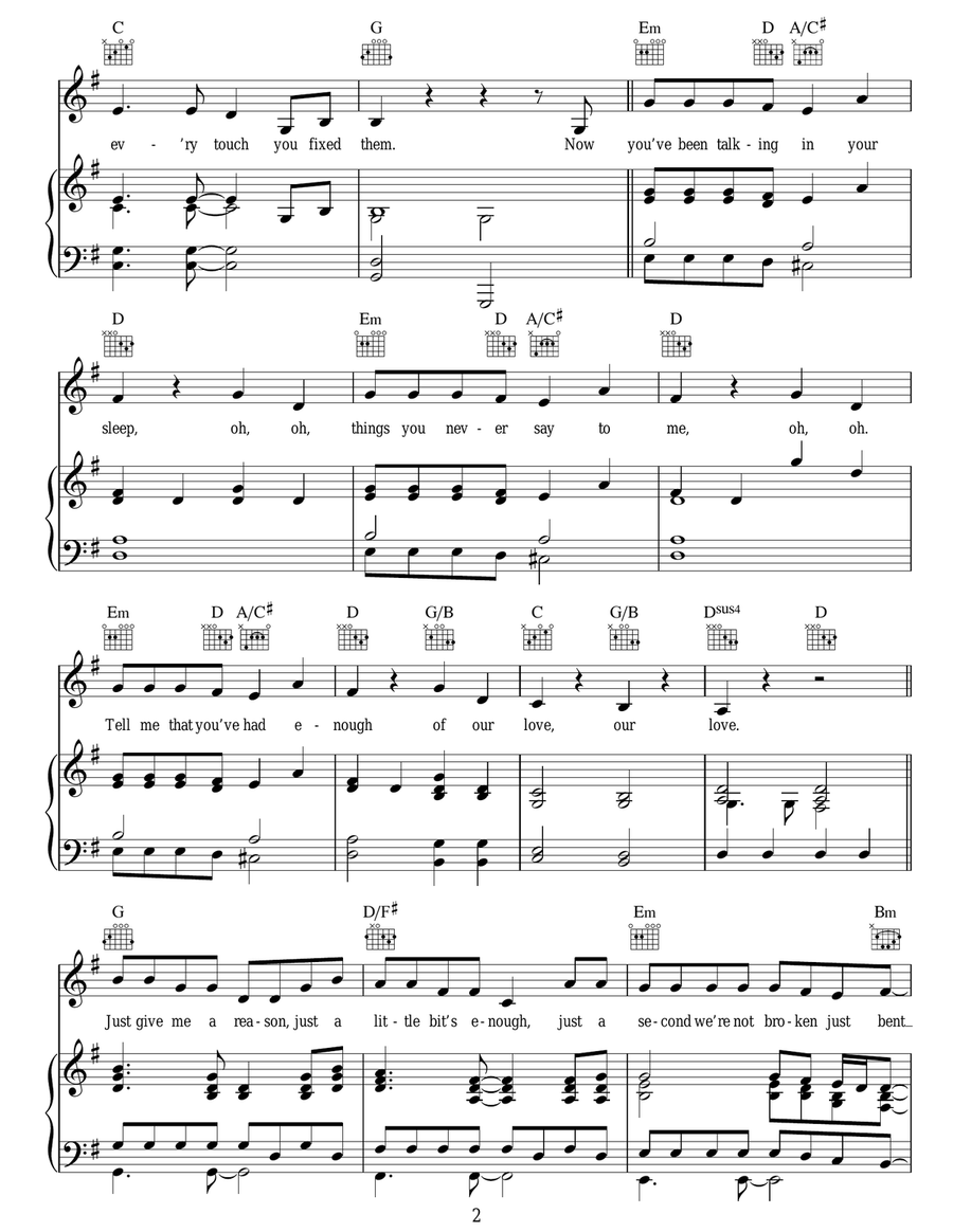 Just Give Me A Reason Just Give Me A Reason Guitar scores gallery preview page 2