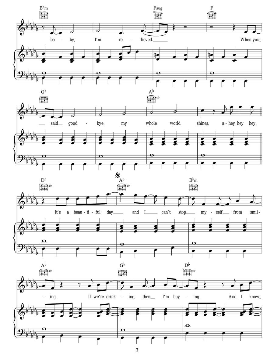 It's A Beautiful Day It's A Beautiful Day Acoustic Guitar scores gallery preview page 3