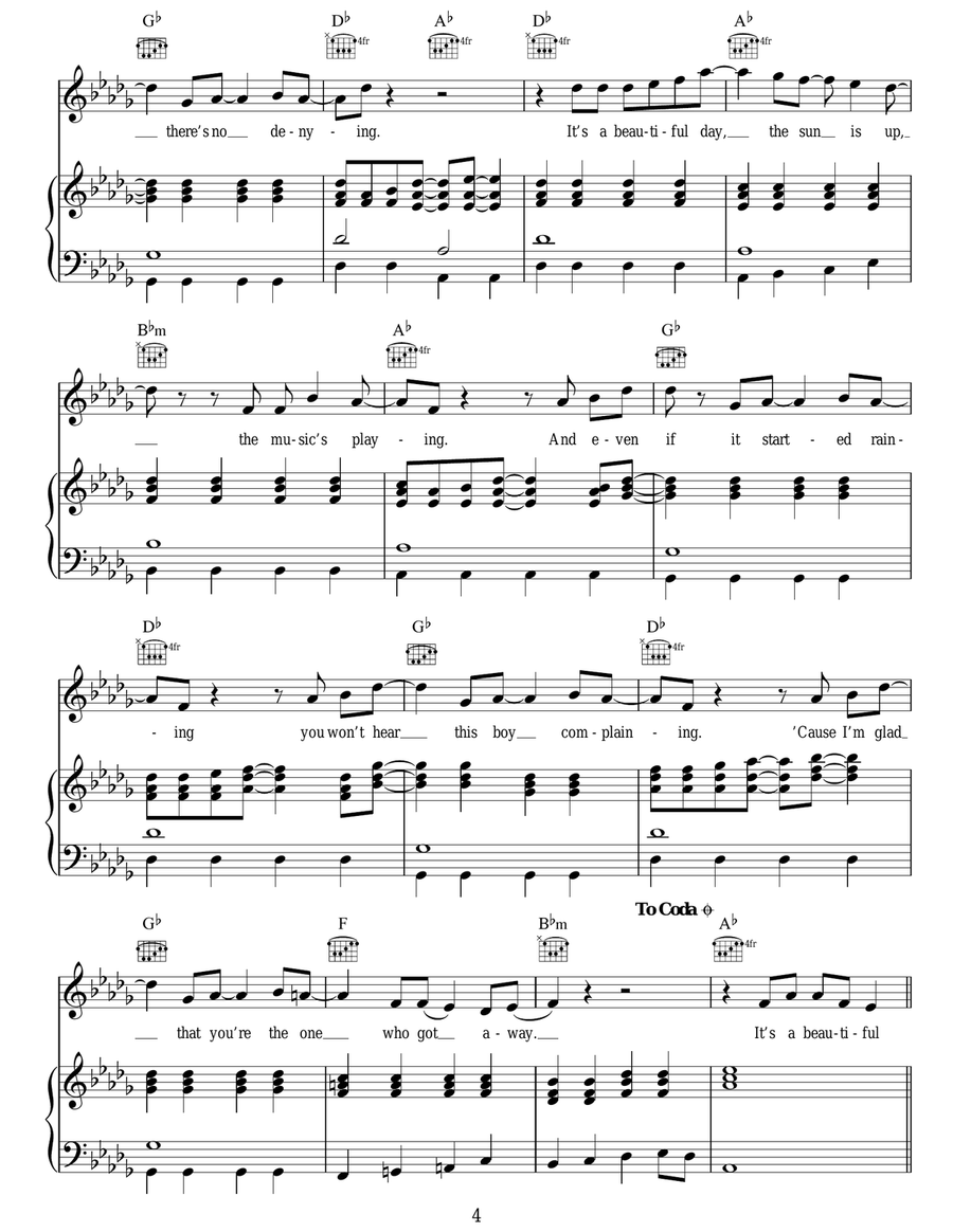 It's A Beautiful Day It's A Beautiful Day Acoustic Guitar scores gallery preview page 4