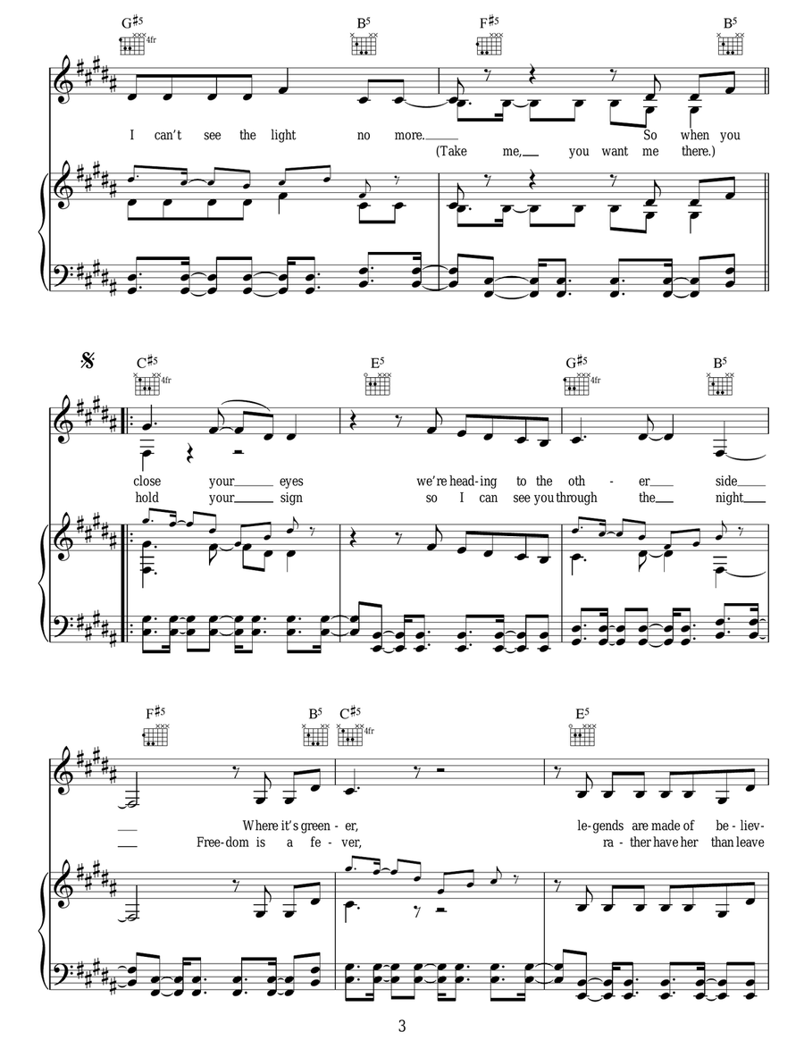 The World The World Acoustic Guitar scores gallery preview page 3
