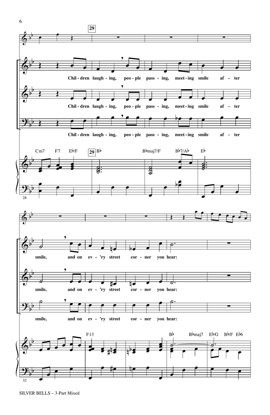 Silver Bells Silver Bells 3-Part scores gallery preview page 4