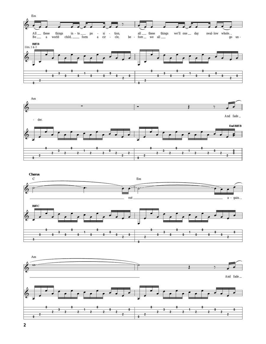 Street Spirit (Fade Out) Street Spirit (Fade Out) Acoustic Guitar scores gallery preview page 2